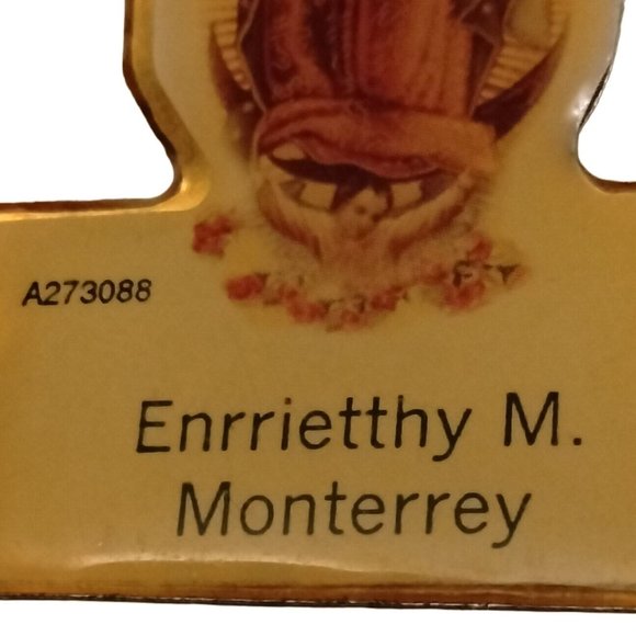 Our Lady Of Guadalupe Rosary Tag Enrrietthy M Monterrey Religious Medal - Picture 2 of 4